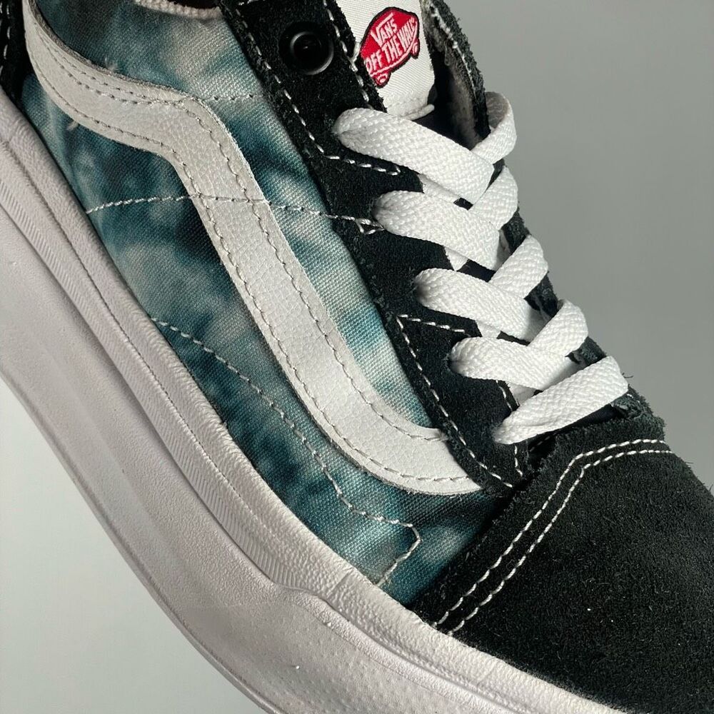VANS Old Skool Overt CC Womens 6.5 Tie-Dye Platform Classic Retro Skate Sneakers - Picture 3 of 13